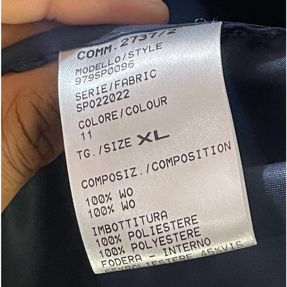 Eleventy Platinum Collection Blue Plaid Vest Large/XLarge - Picture 9 of 9